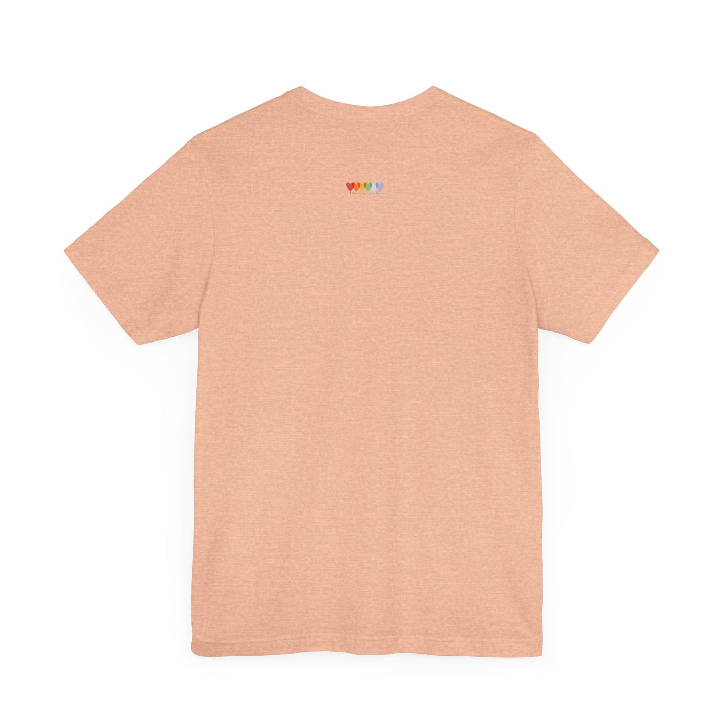 Unisex Heather Peach Pink Light Blend Jersey Short Sleeve T Shirt