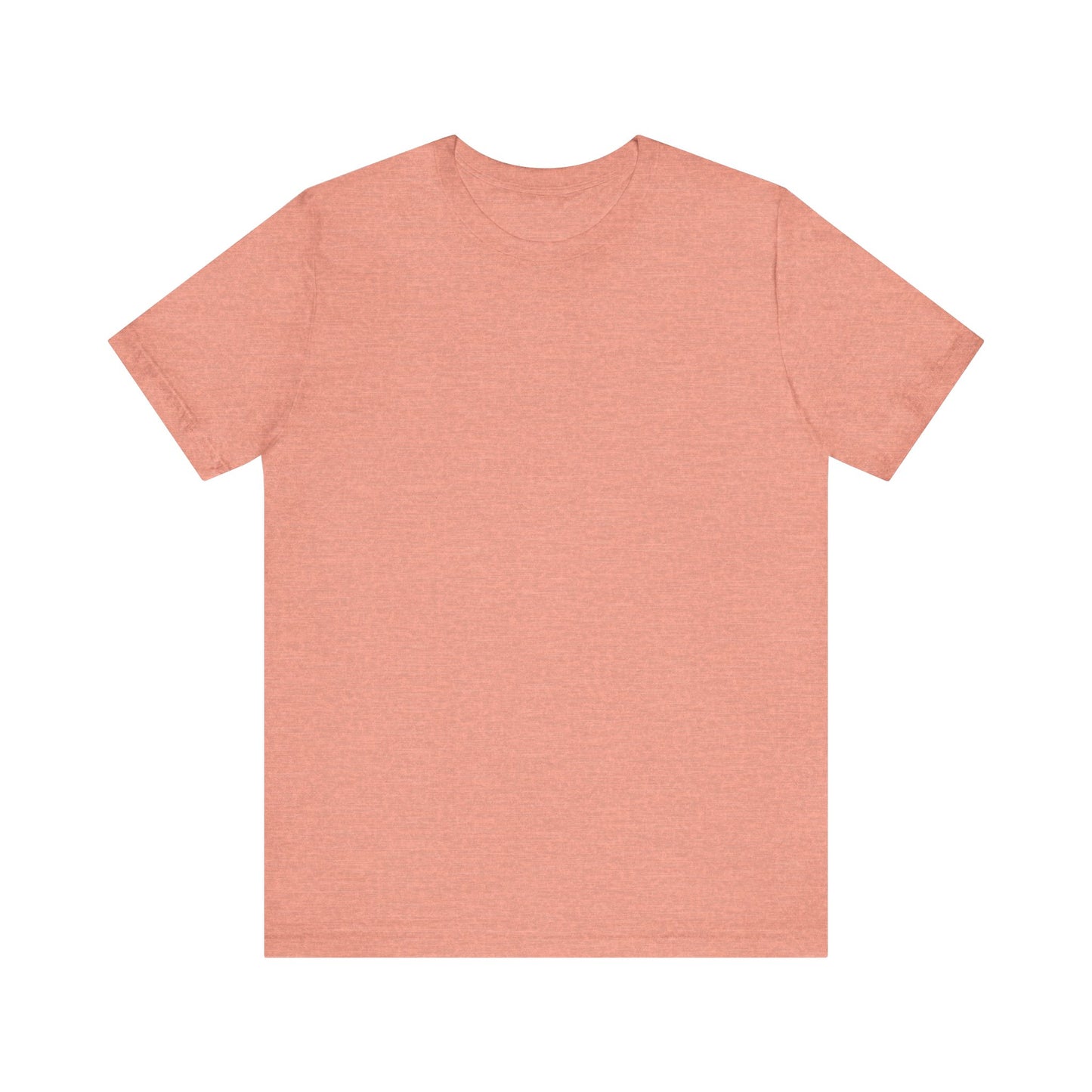 Unisex Heather Sunset Pink Light Blend Jersey Short Sleeve T Shirt