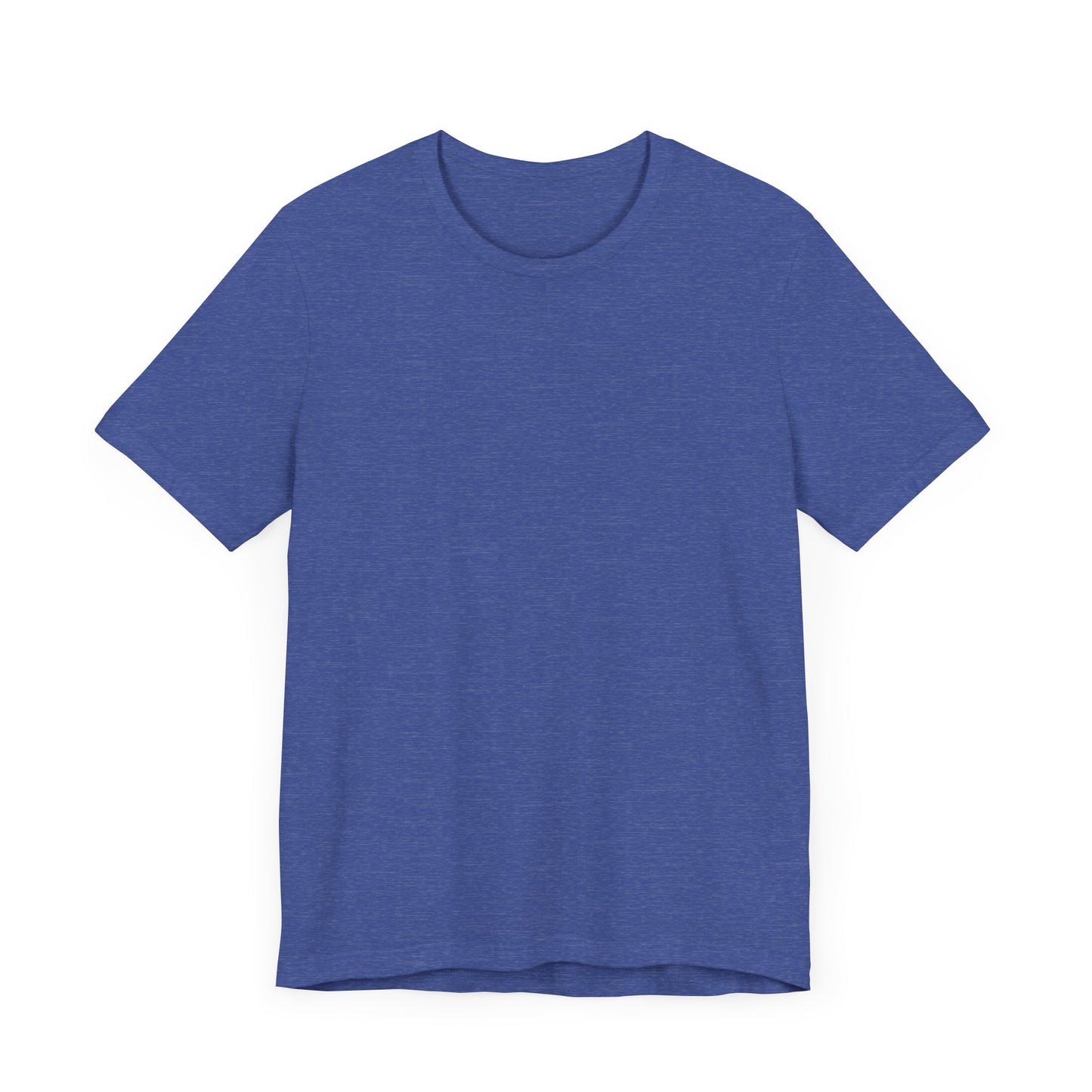 Unisex Heather True Royal Blue Light Blend Jersey Short Sleeve T Shirt