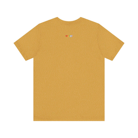 Unisex Heather Mustard Yellow Light Blend Jersey Short Sleeve T Shirt