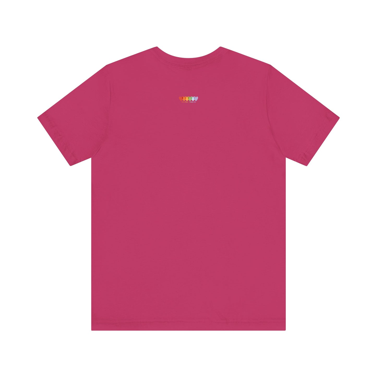 Unisex Berry Pink Light Blend Jersey Short Sleeve T Shirt