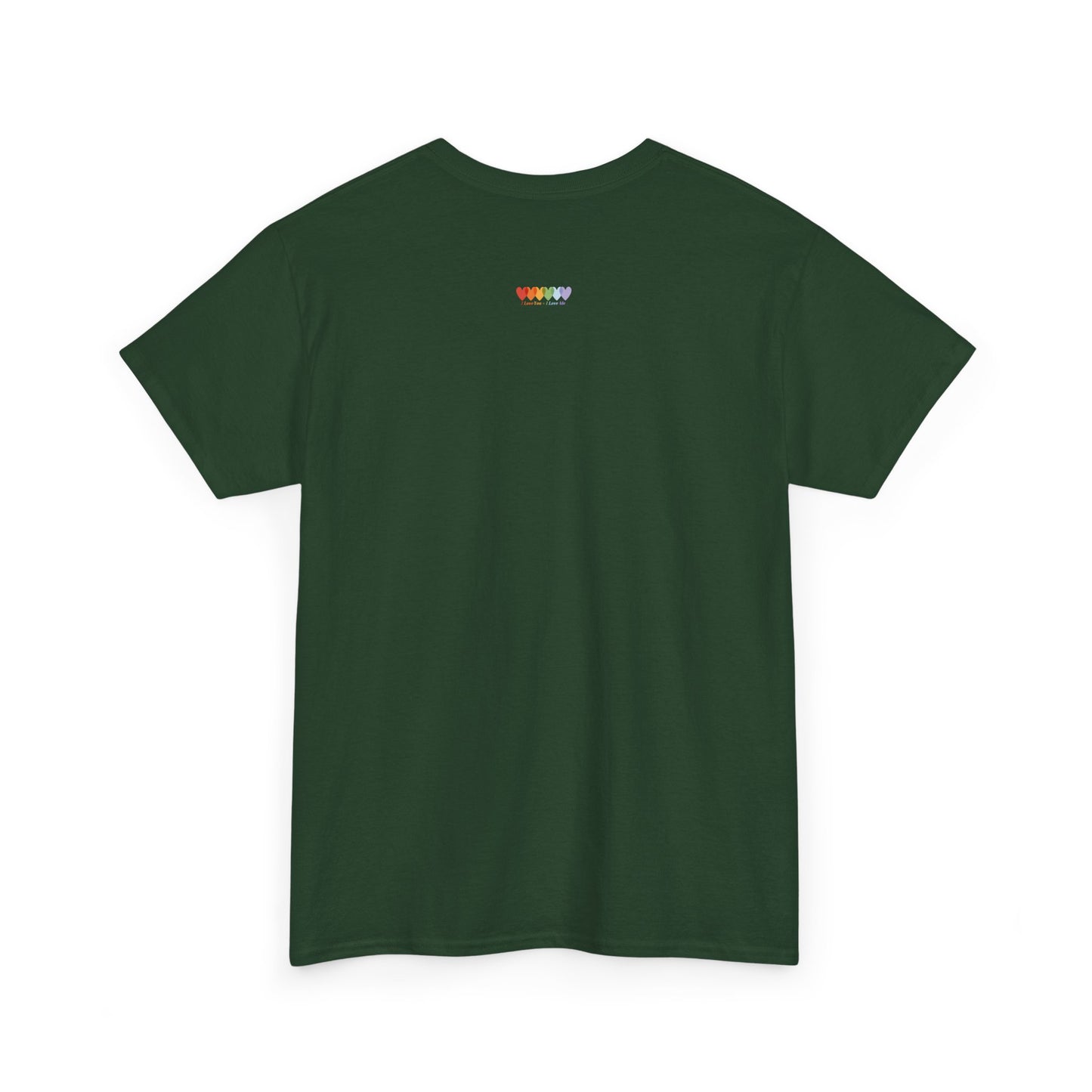 Unisex Forest Green Medium Blend Cotton Short Sleeve T Shirt