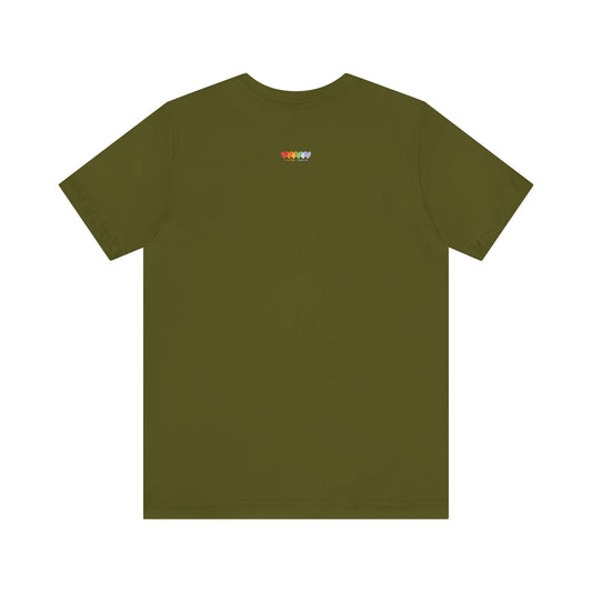 Unisex Olive Green Light Blend Jersey Short Sleeve T Shirts