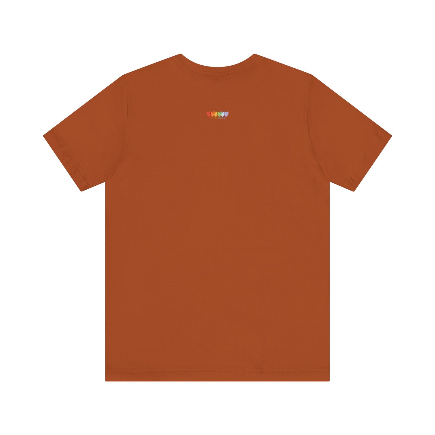 Unisex Autumn Brown Light Blend Jersey Short Sleeve T Shirt
