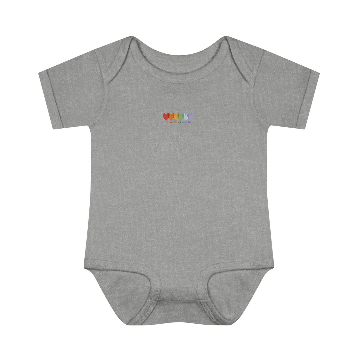 Infants Light Blend Short Sleeve Ribbed Bodysuit