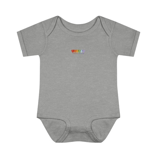 Infants Light Blend Short Sleeve Ribbed Bodysuit