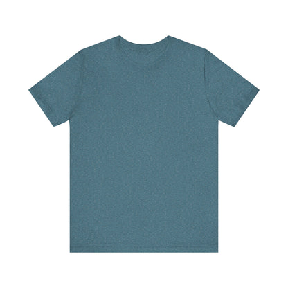 Unisex Heather Deep Teal Blue Light Blend Jersey Short Sleeve T Shirt