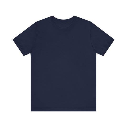 Unisex Navy Blue Light Blend Jersey Short Sleeve T Shirt