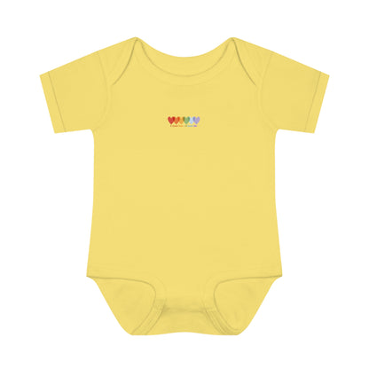 Infants Light Blend Short Sleeve Ribbed Bodysuit