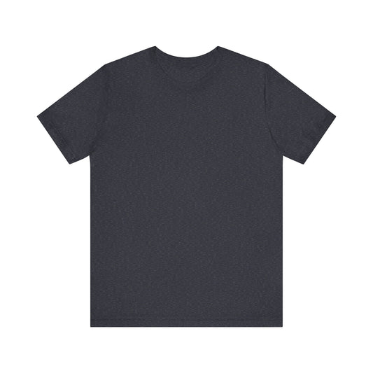Unisex Heather Navy Blue Light Blend Jersey Short Sleeve T Shirt