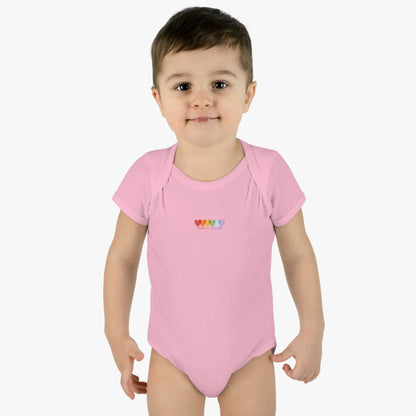 Infants Light Blend Short Sleeve Ribbed Bodysuit