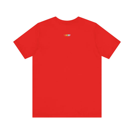 Unisex Poppy Red Light Blend Jersey Short Sleeve T Shirt