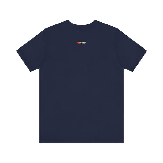 Unisex Navy Blue Light Blend Jersey Short Sleeve T Shirt