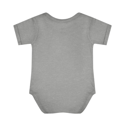 Infants Light Blend Short Sleeve Ribbed Bodysuit