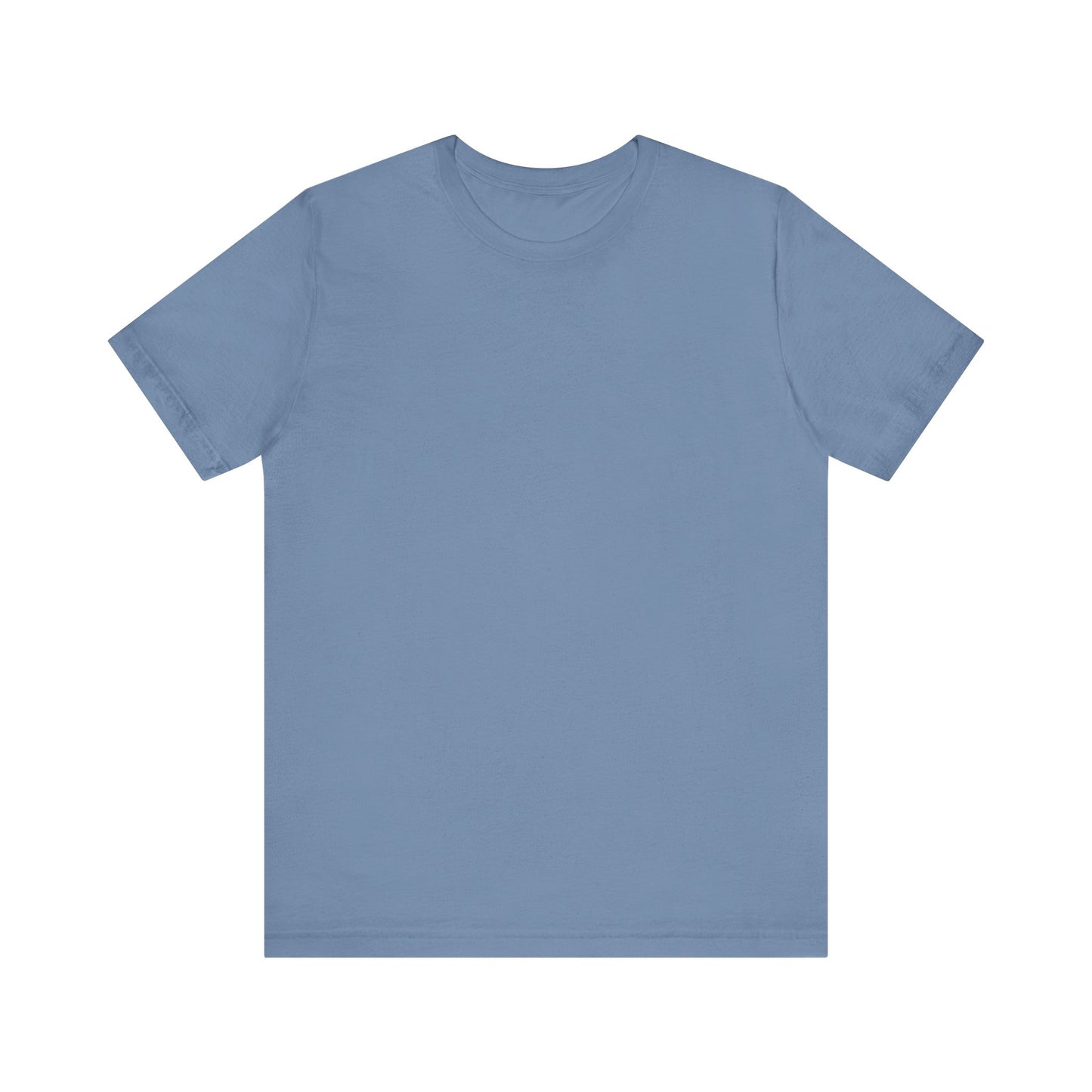 Unisex Steel Blue Light Blend Jersey Short Sleeve T Shirt
