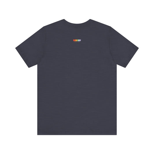 Unisex Heather Midnight Navy Blue Light Blend Jersey Short Sleeve T Shirt