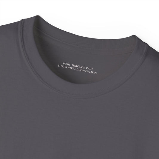 Push through pain thats where growth grows Unisex Ultra Cotton All Season T Shirt