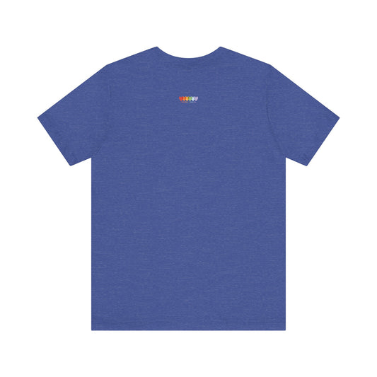 Unisex Heather True Royal Blue Light Blend Jersey Short Sleeve T Shirt