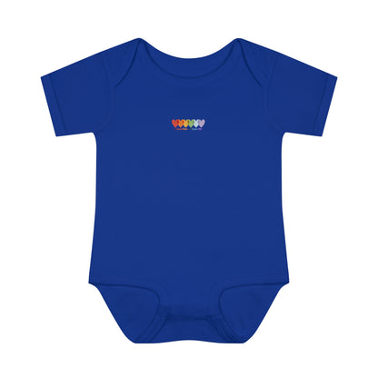 Infants Light Blend Short Sleeve Ribbed Bodysuit