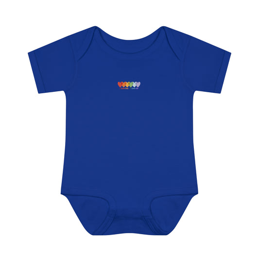 Infants Light Blend Short Sleeve Ribbed Bodysuit