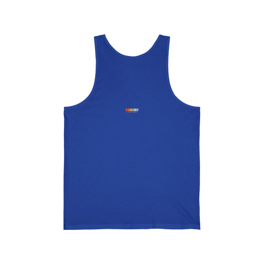 Unisex Royal Blue Extra Light Blend Jersey Tank Top