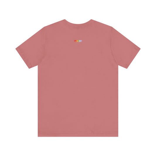 Unisex Dusty Mauve Light Blend Jersey Short Sleeve T Shirt