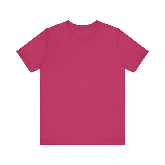 Unisex Berry Pink Light Blend Jersey Short Sleeve T Shirt