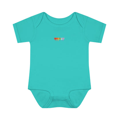 Infants Light Blend Short Sleeve Ribbed Bodysuit