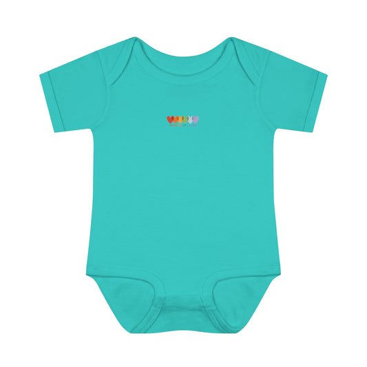 Infants Light Blend Short Sleeve Ribbed Bodysuit