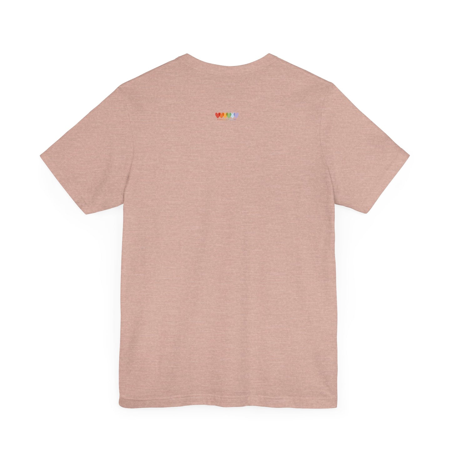 Unisex Heather Prism Peach Pink Light Blend Jersey Short Sleeve T Shirt