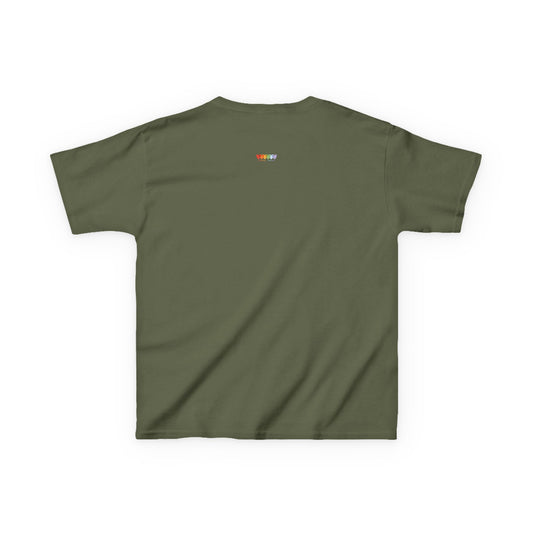 Children's Military Green Heavy Cotton™ T Shirt