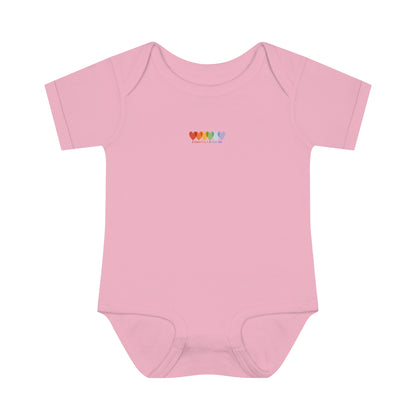 Infants Light Blend Short Sleeve Ribbed Bodysuit