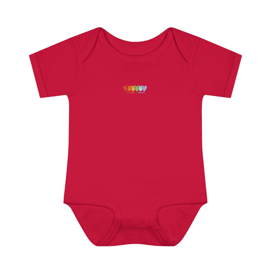 Infants Light Blend Short Sleeve Ribbed Bodysuit