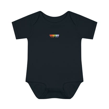 Infants Light Blend Short Sleeve Ribbed Bodysuit