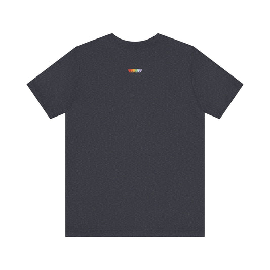 Unisex Heather Navy Blue Light Blend Jersey Short Sleeve T Shirt