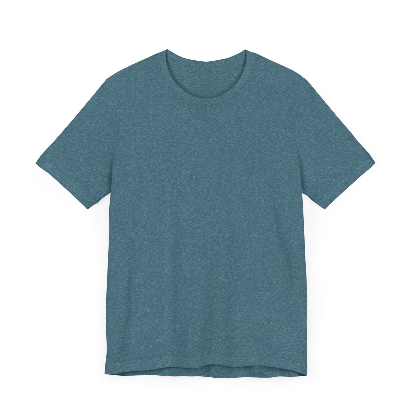 Unisex Heather Deep Teal Blue Light Blend Jersey Short Sleeve T Shirt