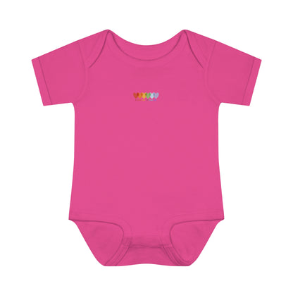 Infants Light Blend Short Sleeve Ribbed Bodysuit