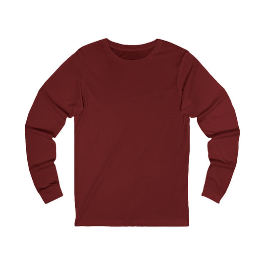 Mens Persian Plum Red Jersey Long Sleeve Light Blend T Shirt
