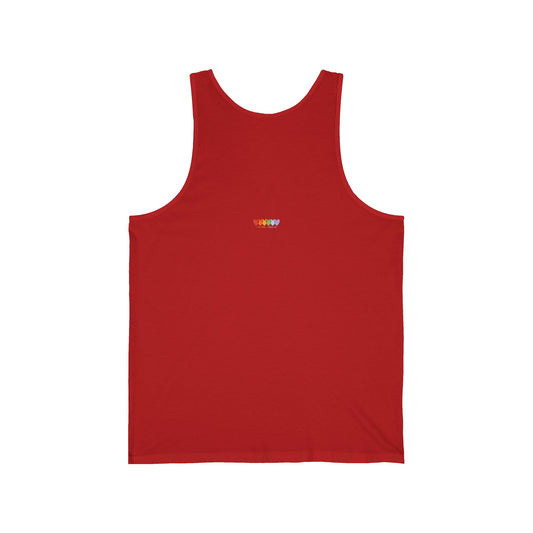 Unisex Ruby Red Extra Light Blend Jersey Tank Top