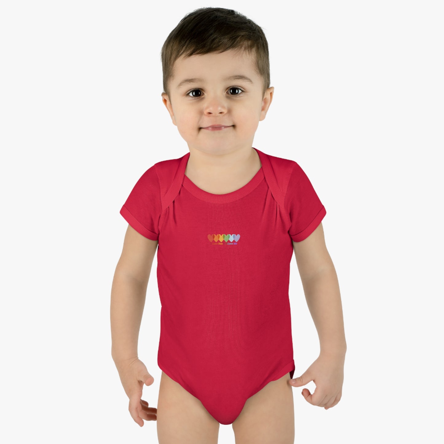 Infants Light Blend Short Sleeve Ribbed Bodysuit