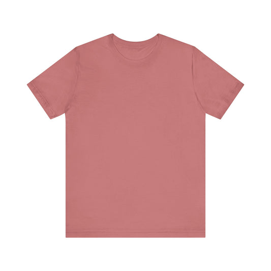 Unisex Dusty Mauve Light Blend Jersey Short Sleeve T Shirt