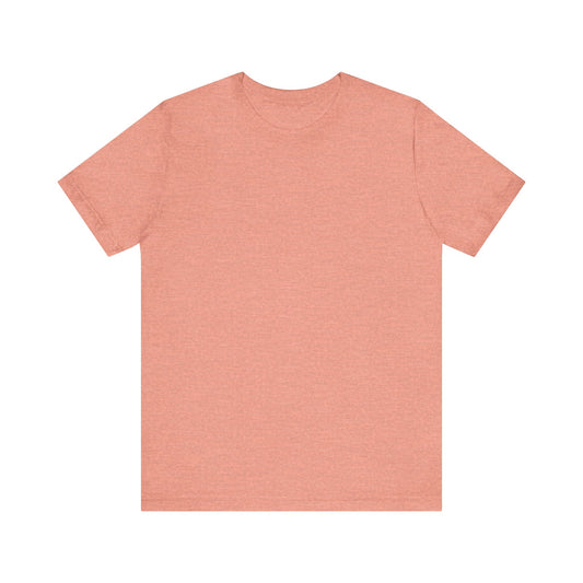 Unisex Heather Sunset Pink Light Blend Jersey Short Sleeve T Shirt