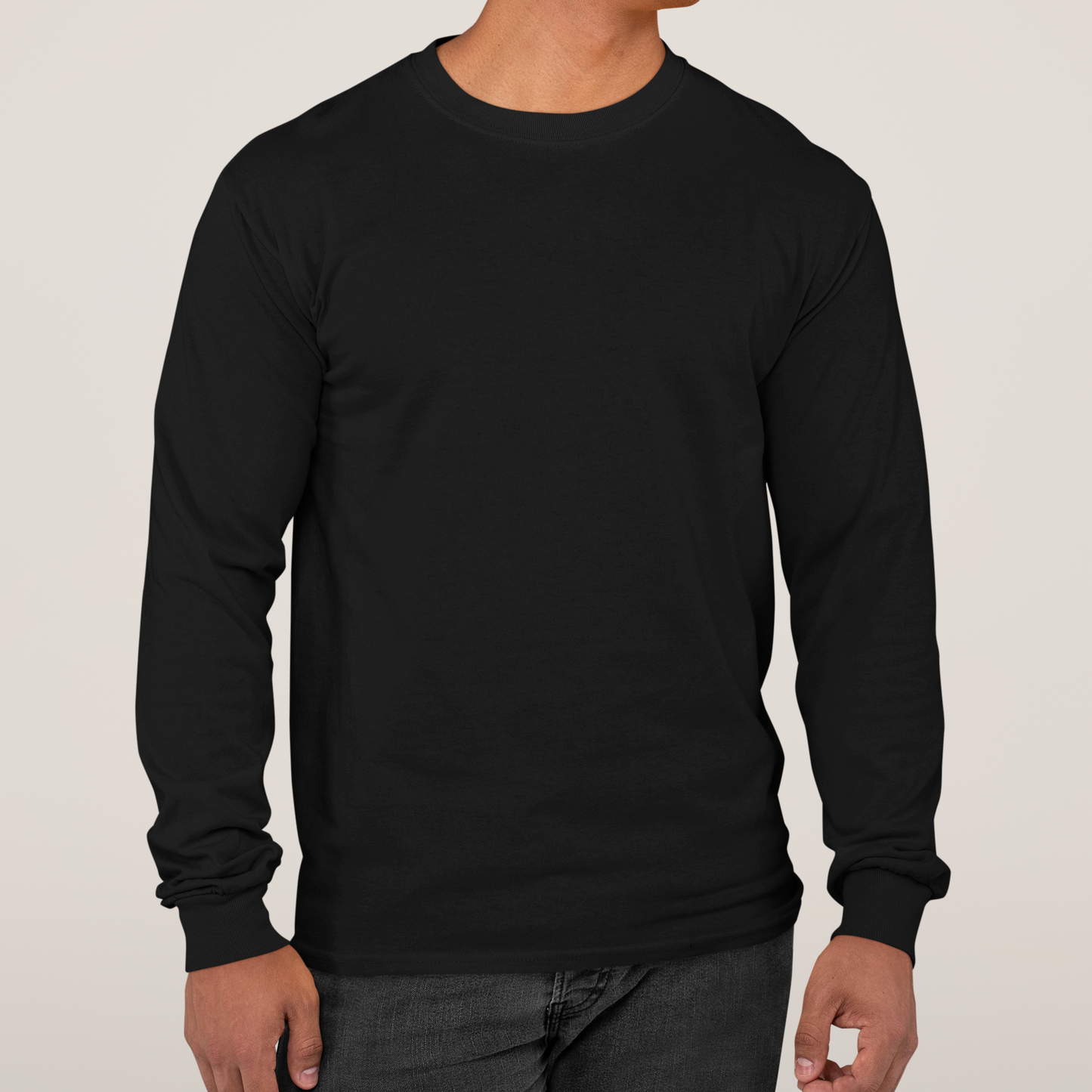 Men's Ultra Cotton Long Sleeve Medium Blend T Shirt